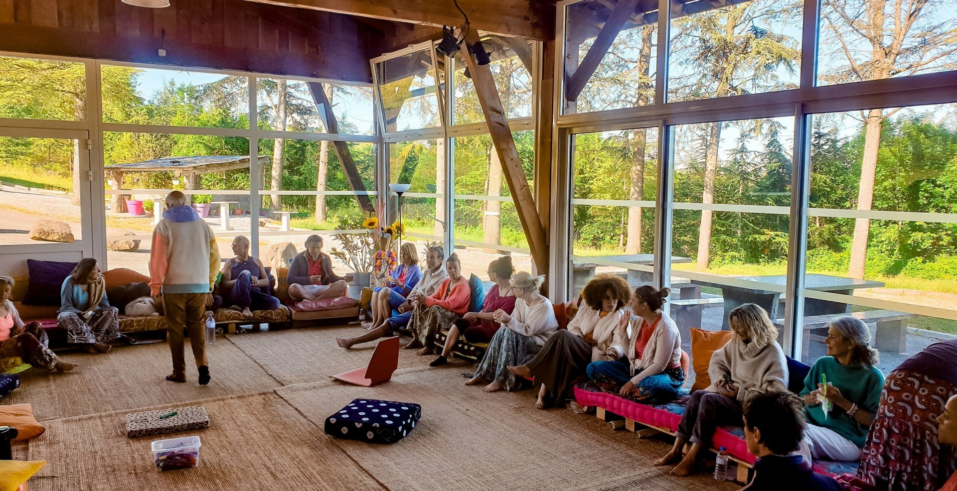 Lalitha Berton en stage au Domaine de la Rivière